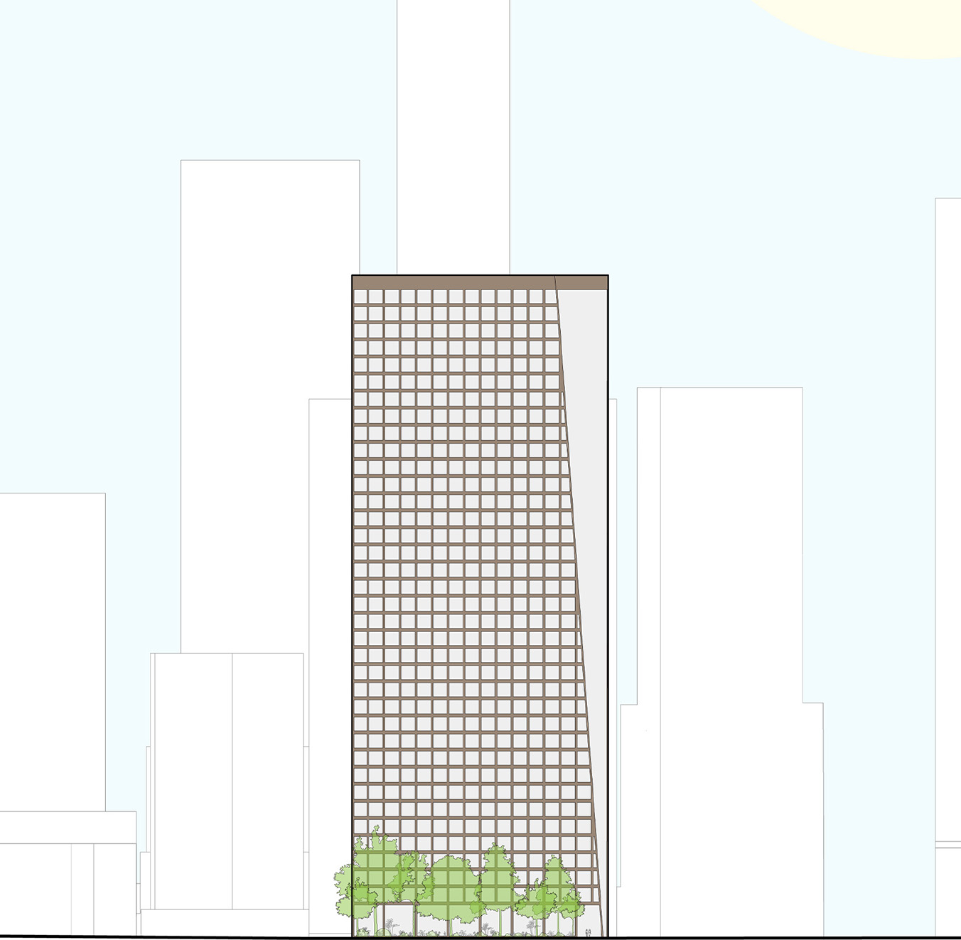 The Diamond South Elevation